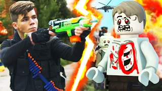 NERF vs LEGO Zombie