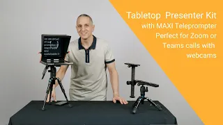 Tabletop Presenter Kit Demonstration with Maxi Teleprompter
