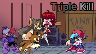 FNF Double Kill but Tom, Jerry & Truffy sing it