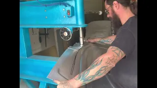 Fabricating a Ford roadster rear quarter panel