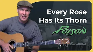 Every Rose Has Its Thorn by Poison | Easy Guitar Lesson