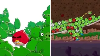 Angry birds vs bad piggies