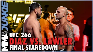 Nick Diaz, Robbie Lawler tame at faceoff | UFC 266 weigh-ins