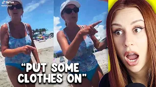 When ENTITLED PEOPLE Go To The Beach - REACTION