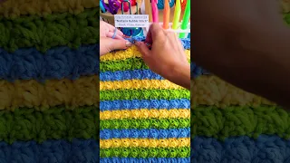 Crochet Bubble Stitch Pattern DIY Tutorial #shorts