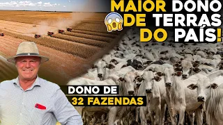 ELE É O FAZENDEIRO MAIS RICO DO BRASIL - Dono de 32 fazendas!