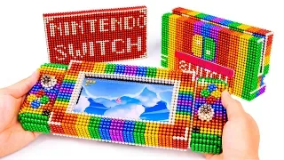 DIY - Build Nintendo Switch Game Console Model With Magnetic Balls (Satisfying) - Magnet Balls