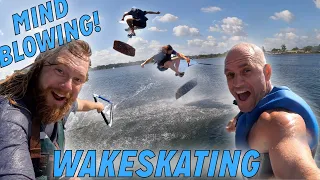 Jake Skate : This Dude Shreds a Wakeskate!