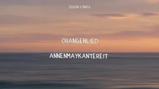 orangenlied - annenmaykantereit (legendado alemão - português)