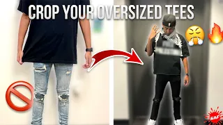 How to CROP Your OVERSIZED T-SHIRTS