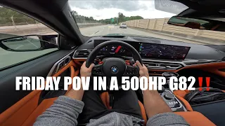 POV FRIDAY DRIVE IN A 2024 BMW M4 COMPETITION XDRIVE | FUN & FITNESS FRIDAYS #bmwm #m4competition