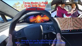 Tesla Model S Plaid - Drag Strip Mode (Launch Mode)