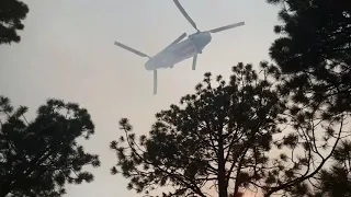 Chinook at fire