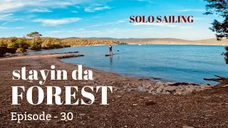 Solo Sailing from Iasos to Harapli Koyu - Stayin 🌲 da 🌳FOREST ⛵️Sailing My Way ▸ Ep 30
