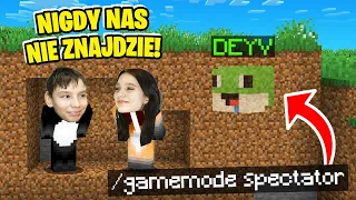 OSZUKUJE MŁODSZE RODZEŃSTWO w CHOWANYM w Minecraft! (podglądam ich)