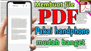 Cara membuat file pdf di Hp Android