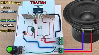 Simple & Super Power HiFi Heavy Bass Amplifier // How to Make Powerful Amplifier Using TDA 7294