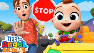 Green Light Go! Red Light Stop! | Fun Sing Along Songs by Little Angel Playtime