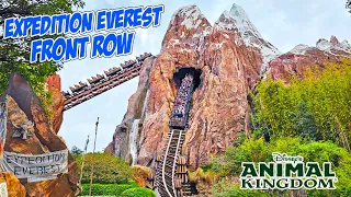 Expedition Everest Front Row On Ride POV in Animal Kingdom at Walt Disney World (Jan 2024) [4K]