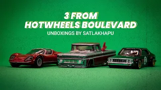 Unboxing 3 Cars from Hotwheels Boulevard