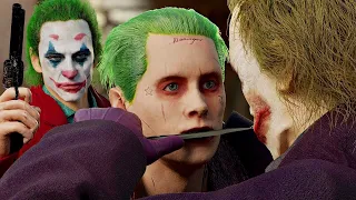 THE JOKER BATTLE! | Heath Ledger vs. Joaquin Phoenix vs. Jared Leto (The Battle Of The Clowns)