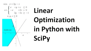 How to solve a linear optimization problem using SciPy in Python