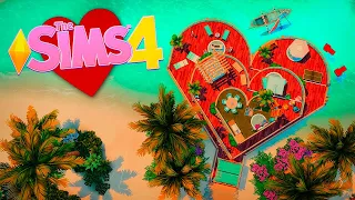 Я ПОСТРОИЛА ДОМ В ФОРМЕ СЕРДЦА В СИМС 4!  - The Sims 4 House Build No CC