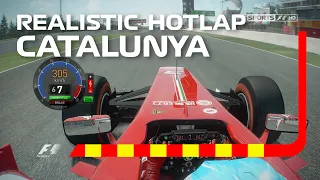 F1 2013 Realistic Alonso hotlap at Catalunya