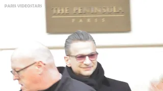 DEPECHE MODE members Dave Gahan, Martin Gore @ Paris 14 february 2023 for Memento Mori press tour