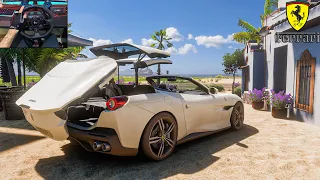 Ferrari Portofino - Forza Horizon 5 | Steering wheel gameplay