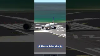 🛬 Landing At Gibraltar 🔥 Airport United Airlines Boeing 777-200 in RFS #Shorts #viral #rfs