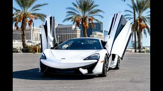 Beautiful white mclaren 650s