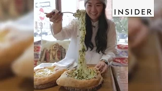 A Brooklyn restaurant makes bread boats filled with cheese