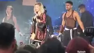 Fergie rocks sexy one piece during Pandora Summer Crush Concert | Daily Mail Online