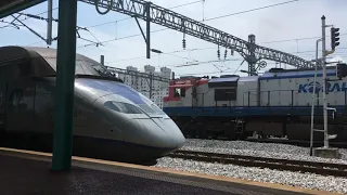 The train for Yongsan will arrive soon at Iksan Station, K Spots - Iksan KTX/SRT (Train) Station,