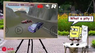 spongebob cars vs jump woa doodland 💥 🚓 car crash