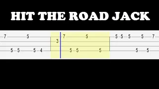 Ray Charles - Hit the Road Jack (Easy Ukulele Tabs Tutorial)
