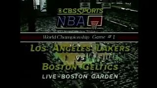 NBA 1985 finals Lakers vs Celtics game 1 intro