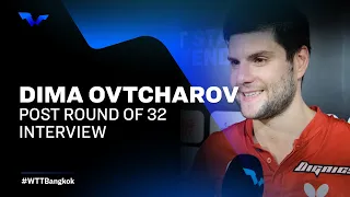 Dimitrij Ovtcharov Post-Round of 32 Interview | WTT Star Contender Bangkok 2023