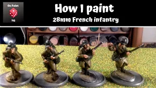 How I speed paint French infantry by Warlord Games for Bolt Action