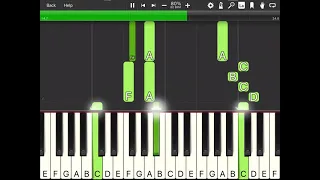 Heads, shoulders knees and toes - EASY PIANO TUTORIAL