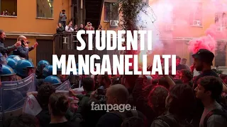 Capezzone e Fratelli d'Italia alla Sapienza, polizia contro gli studenti: "Ci hanno manganellato"