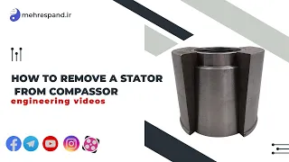 How to remove a stator from compassor housing without warming up the housing of the compressor-