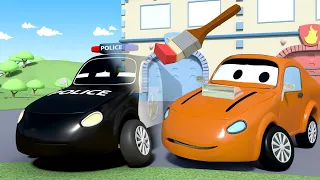 Patrula auto - Vopseaua invizibila - Orasul Masinilor 🚓 🚒 Desene pentru copii