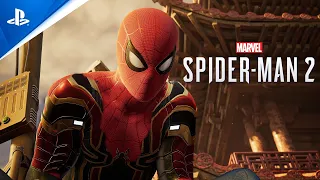 Marvel's Spider-Man 2 Iron Spider Transformation Bad Guys Around The Block Gameplay