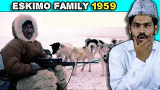 Villagers react To Eskimo Family 1959 ! Tribal People React To Inuit People Lifestyle