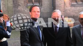 Premier Rutte ontvangt Belgische koning