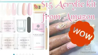 $15 Acrylic kit from Amazon | @saviland-savilandofficialn3735 | #nailsathome #acrylic