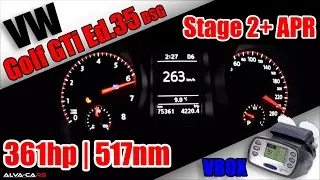 361HP VW Golf 6 GTi Edition 35 Stage 2+ APR 100-200km/h Acceleration VBOX!