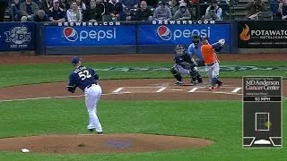 Altuve opens the game with a home run